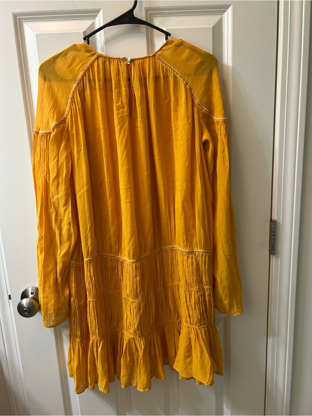 Zara Trafaluc Collection Mustard Yellow Dress Size XS PTP 23 - Picture 2 of 3